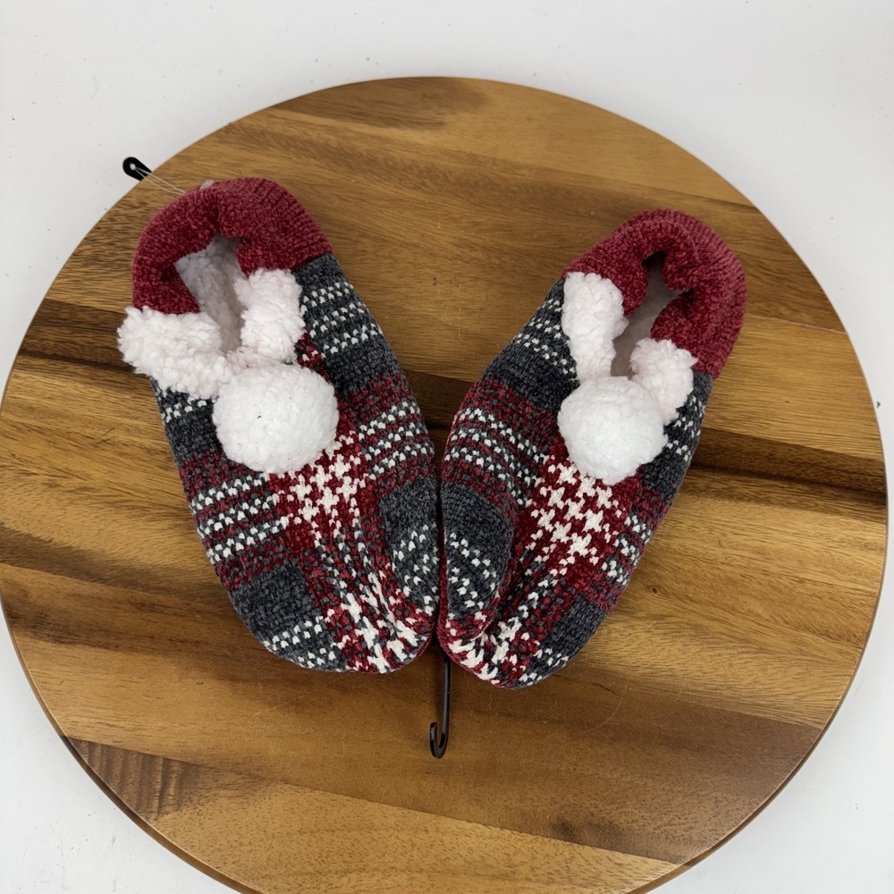 New Womens Cuddl Duds Winter Christmas Comfy Lined House‎ Slippers Size One Size